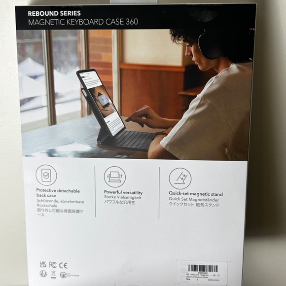 ESR Rebound Series iPad Air 13" (M2, 2024) Magnetic Keyboard Case + Stylus Pen - Picture 7 of 8